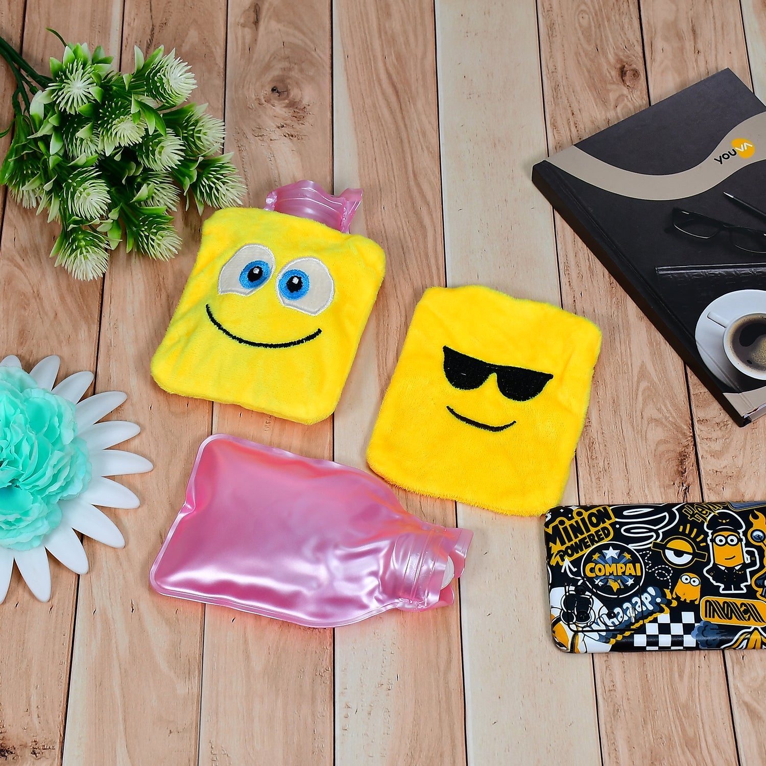 6535 1pc Mix Emoji designs small Hot Water Bag with Cover for Pain Relief, Neck, Shoulder Pain and Hand, Feet Warmer, Menstrual Cramps. 6535 1pc Mix Emoji designs small Hot Water Bag with Cover for Pain Relief, Neck, Shoulder Pain and Hand, Feet Warmer, Menstrual Cramps.